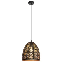 Pendul Rabalux MANORCA E27 metal negru cu abajur metal stil tropical IP20 - 2277