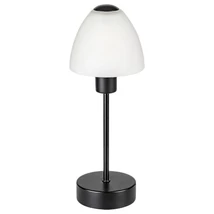 Plafoniera Rabalux LYDIA E14 metal negru mat cu abajur sticla albstil clasic IP20 - 2296