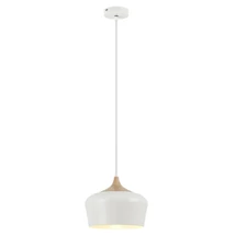 Pendul Rabalux SADIE E27 metal alb cu abajur metal fagstil scandinav IP20 - 2563