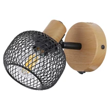 Spot Rabalux GRENDEL E14 metal fag cu abajur metal negru matstil Industrial IP20 - 3127