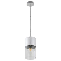 Pendul Rabalux ZELKOVA E27 metal aluminiu periat cu abajur sticla transparentstil modern IP20 - 3154