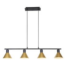 Pendul Rabalux ALVARO E27 metal negru mat cu abajur metal auriustil modern IP20 - 3160