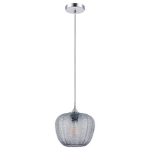 Pendul Rabalux MONET E27 metal crom cu abajur sticla sticla fumuriustil modern IP20 - 3177