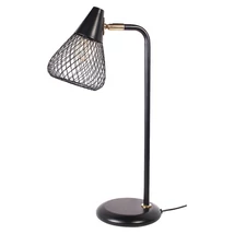 Veioza de birou Rabalux FANNY E14 metal negru cu abajur metal auriustil Industrial IP20 - 3181