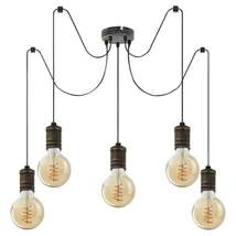 Pendul Rabalux FIDEL E27 metal auriu antic stil Industrial IP20 - 3218