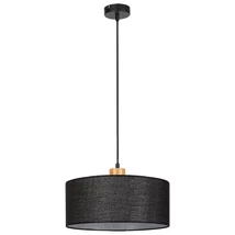 Pendul Rabalux MIGUEL E27 metal lemn stejar cu abajur textil negrustil Industrial IP20 - 3247