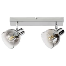 Spot Rabalux TARIEN E14 metal crom cu abajur sticla sticla fumuriustil modern IP20 - 3249