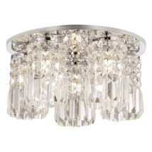 Plafoniera Rabalux ROSANNA G9 metal crom cu abajur sticla transparentstil clasic IP20 - 3570