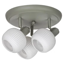 Spot Rabalux SORAYA E14 metal gri cu abajur sticla albstil scandinav IP20 - 3968
