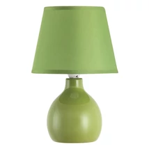 Veioza Rabalux INGRID E14 ceramic verde cu abajur textil stil traditional IP20 - 4477