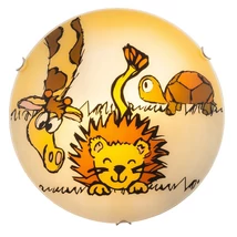 Plafoniera copii Rabalux LEON E27 metal colorat cu abajur sticla stil traditional IP20 - 4559