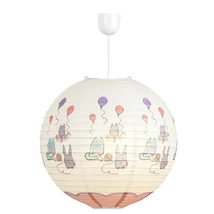 Pendul copii Rabalux CATHY colorat cu abajur hartie stil traditional IP20 - 4632
