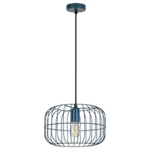 Pendul Rabalux XENIA E27 metal albastru cu abajur metal stil Industrial IP20 - 4919
