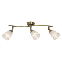 Spot Rabalux MARTHA E14 metal bronz antic cu abajur sticla transparentstil clasic IP20 - 5017