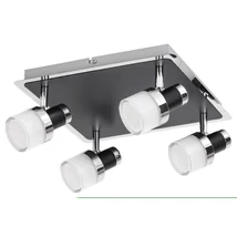 Aplica baie Rabalux HAROLD LED 20W metal negru cu abajur plastic sticla opalstil modern IP44 - 5024