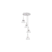 Pendul Rabalux AVIANA LED 24W metal alb cu abajur sticla transparentstil modern IP20 - 5032
