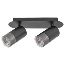Aplica de perete Rabalux ZIRCON GU10 metal negru mat cu abajur metal argintiustil minimalist IP20 - 5070
