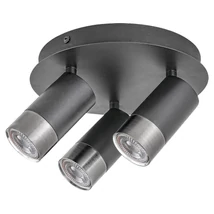 Plafoniera Rabalux ZIRCON GU10 metal negru mat cu abajur metal argintiustil minimalist IP20 - 5071