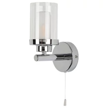 Aplica baie Rabalux AVIVA G9 metal crom cu abajur sticla sticla opalstil modern IP44 - 5087
