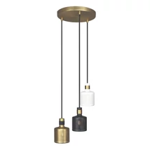 Pendul Rabalux ALBERTA E27 metal auriu cu abajur metal alb-negru-auriustil Industrial IP20 - 5092