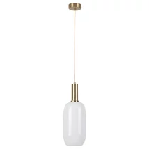 Pendul Rabalux SINOPIA E27 metal auriu cu abajur sticla sticla opalstil clasic IP20 - 5224