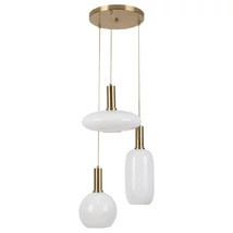 Pendul Rabalux SINOPIA E27 metal auriu cu abajur sticla sticla opalstil clasic IP20 - 5225