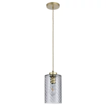 Pendul Rabalux SHEILA E27 metal auriu cu abajur sticla sticla fumuriustil modern IP20 - 5228