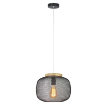 Pendul Rabalux RUPERT E27 metal negru cu abajur metal stil scandinav IP20 - 5238