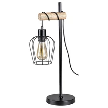 Veioza Rabalux FABIAN E27 metal negru mat cu abajur metal stil Industrial IP20 - 5245