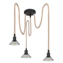 Pendul Rabalux DARYL E27 metal negru cu abajur metal stil Industrial IP20 - 5272