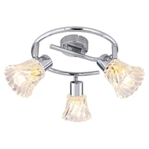 Spot Rabalux HESTIA E14 metal crom cu abajur sticla transparentstil clasic IP20 - 5301