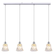 Pendul Rabalux HESTIA E14 metal crom cu abajur sticla transparentstil clasic IP20 - 5303