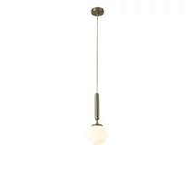 Pendul Rabalux DIVINA E14 metal auriu cu abajur sticla albstil modern IP20 - 5352