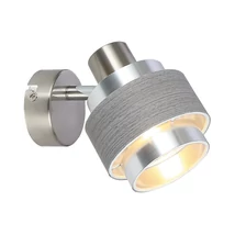 Spot Rabalux BASIL E14 metal crom satinat cu abajur plastic stejar argintiustil modern IP20 - 5379