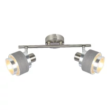 Spot Rabalux BASIL E14 metal crom satinat cu abajur plastic stejar argintiustil modern IP20 - 5380