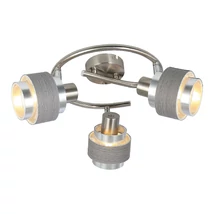 Spot Rabalux BASIL E14 metal crom satinat cu abajur plastic stejar argintiustil modern IP20 - 5381