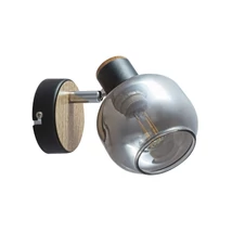 Spot Rabalux SALAZAR E14 metal stejar cu abajur sticla fumuriustil Industrial IP20 - 5397