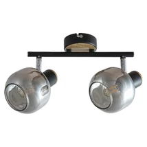 Spot Rabalux SALAZAR E14 metal stejar cu abajur sticla fumuriustil Industrial IP20 - 5398
