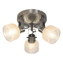 Spot Rabalux FRANCIS E14 metal crom satinat cu abajur sticla transparentstil clasic IP20 - 5439