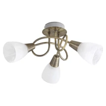 Plafoniera Rabalux JENNA E14 metal bronz antic cu abajur sticla albstil traditional IP20 - 5533