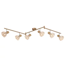 Spot Rabalux HOLLY E14 metal auriu antic cu abajur sticla chihlimbarstil modern IP20 - 5553
