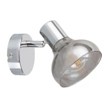 Spot Rabalux HOLLY E14 metal crom cu abajur sticla fumuriustil modern IP20 - 5555