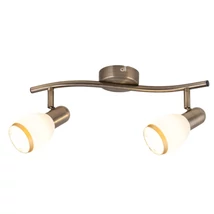 Spot Rabalux ELITE E14 metal bronz cu abajur sticla albstil clasic IP20 - 5971