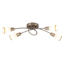 Plafoniera spot Rabalux ELITE E14 metal bronz cu abajur sticla albstil clasic IP20 - 5973