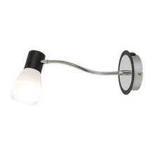 Spot Rabalux ATI E14 metal negru cu abajur sticla albstil traditional IP20 - 5975