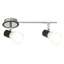 Spot Rabalux ATI E14 metal negru cu abajur sticla albstil traditional IP20 - 5977