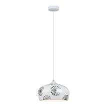 Pendul Rabalux GINGER E14 metal argintiu cu abajur ceramic albstil modern IP20 - 6049