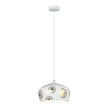 Pendul Rabalux GINGER E14 metal alb cu abajur ceramic stil modern IP20 - 6050