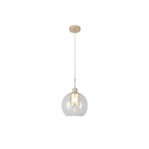 Pendul Rabalux PHILANA E27 metal auriu cu abajur sticla transparentstil modern IP20 - 6495