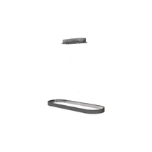 Pendul Rabalux ATHOS LED 84W metal gri cu abajur plastic stil modern IP20 - 6679